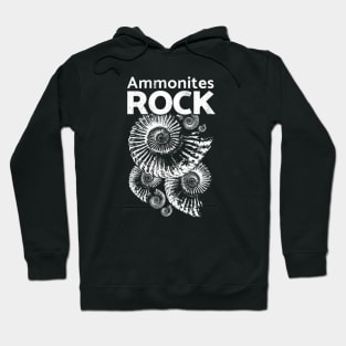 Ammonites rock, fun fossil gift ideas for paleontologists Hoodie